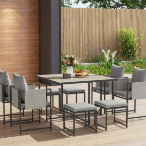 9 piece garden dining set