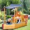 ship sand pit with canopy