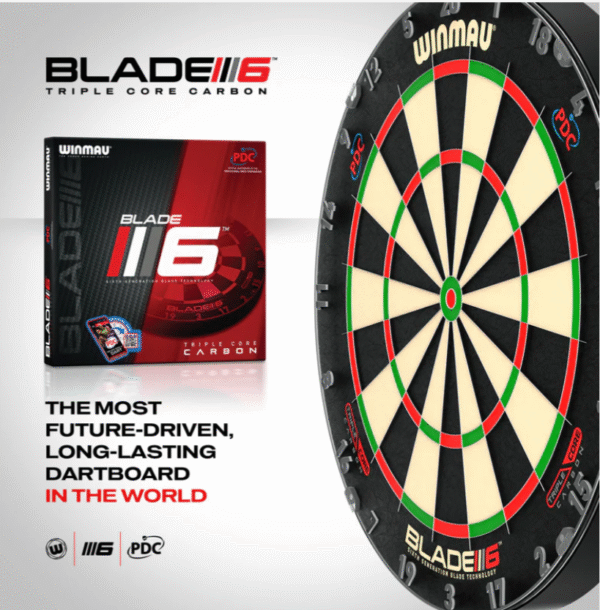 darts bundle winmau  blade 6  3 core carbon board surround and plasma light, gerwyn price darts - Image 4