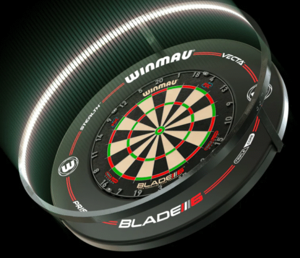 darts bundle winmau  blade 6  3 core carbon board surround and plasma light, gerwyn price darts - Image 3