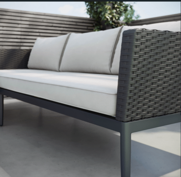 Outdoor Corner Sofa Set with Chaise Longue and Coffee Table - Image 5