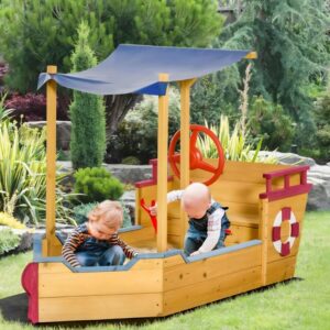 ship sand pit with canopy