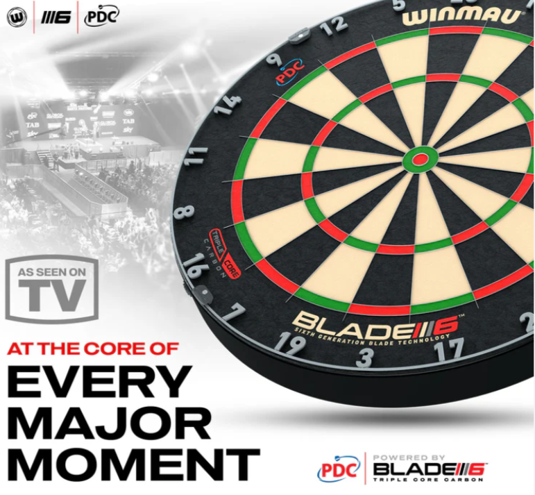 darts bundle winmau blade 6 3 core carbon board surround and plasma light, gerwyn price darts - Image 5