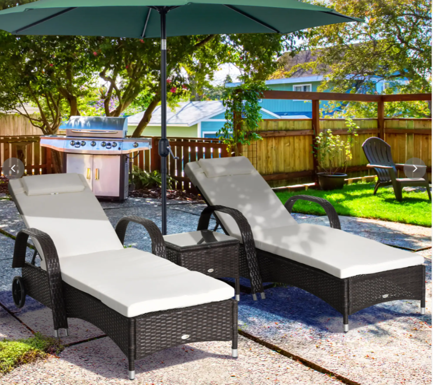 3 piece sun loungers