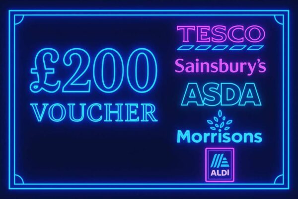 £200 supermarket voucher of your choice