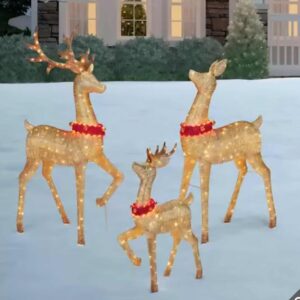 LIGHT UP REINDEER FAMILY