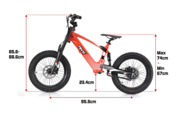 revvi 18" black kids e bike - Image 7