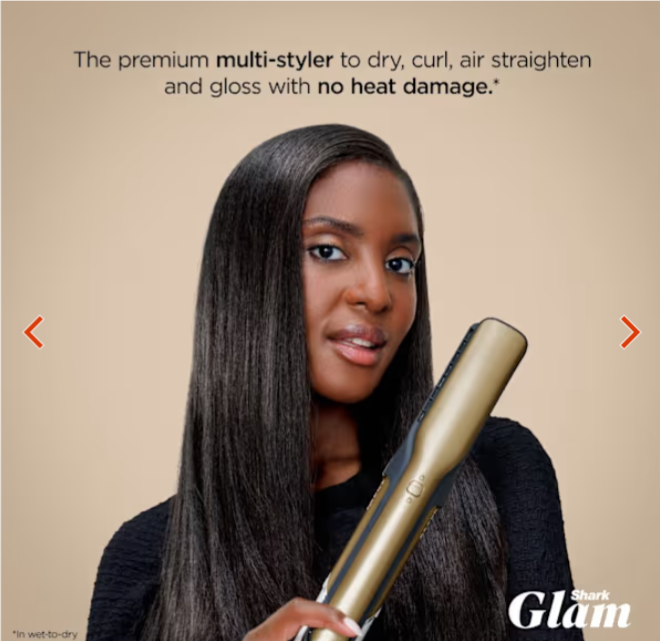 shark glam ceramic and air styling and drying system with frizzfighter - Image 3