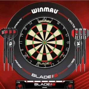 winmau blade 6 dart board bundle🎯