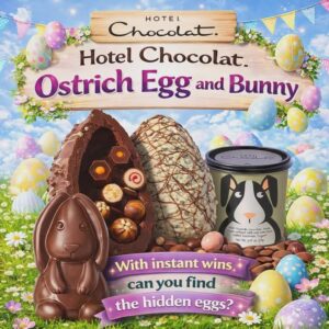 Hotel chocolat easter egg & bunny with instant wins