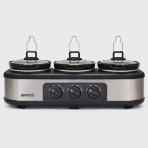 Gourmet triple slow cooker